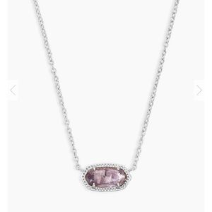 K. Scott Elisa Silver Pendant Necklace in Amethyst